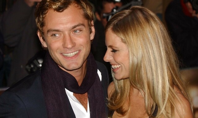 STJERNEPAR: Jude Law og Sienna Miller hadde et svært profilert og stormfullt kjærlighetsforhold. Her på «Alfie»-premieren i London i oktober 2004. Foto: AP/ NTB scanpix STJERNEPAR: Jude Law og Sienna Miller hadde et svært profilert og stormfullt kjærlighetsforhold. Her på «Alfie»-premieren i London i oktober 2004. Foto: AP/ NTB scanpix